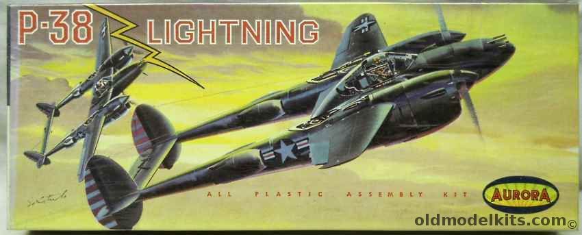 Aurora 1/48 Lockheed P-38 Lightning, 99-100 plastic model kit